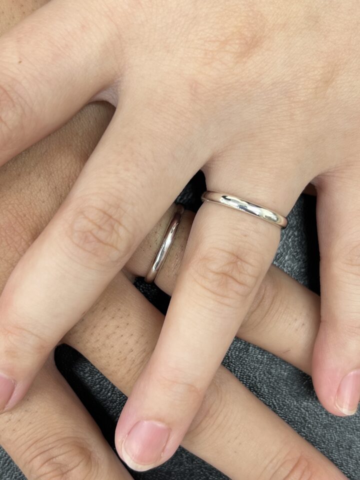 婚約指輪を手作りシルバーで 和歌山県 30代 男性の画像